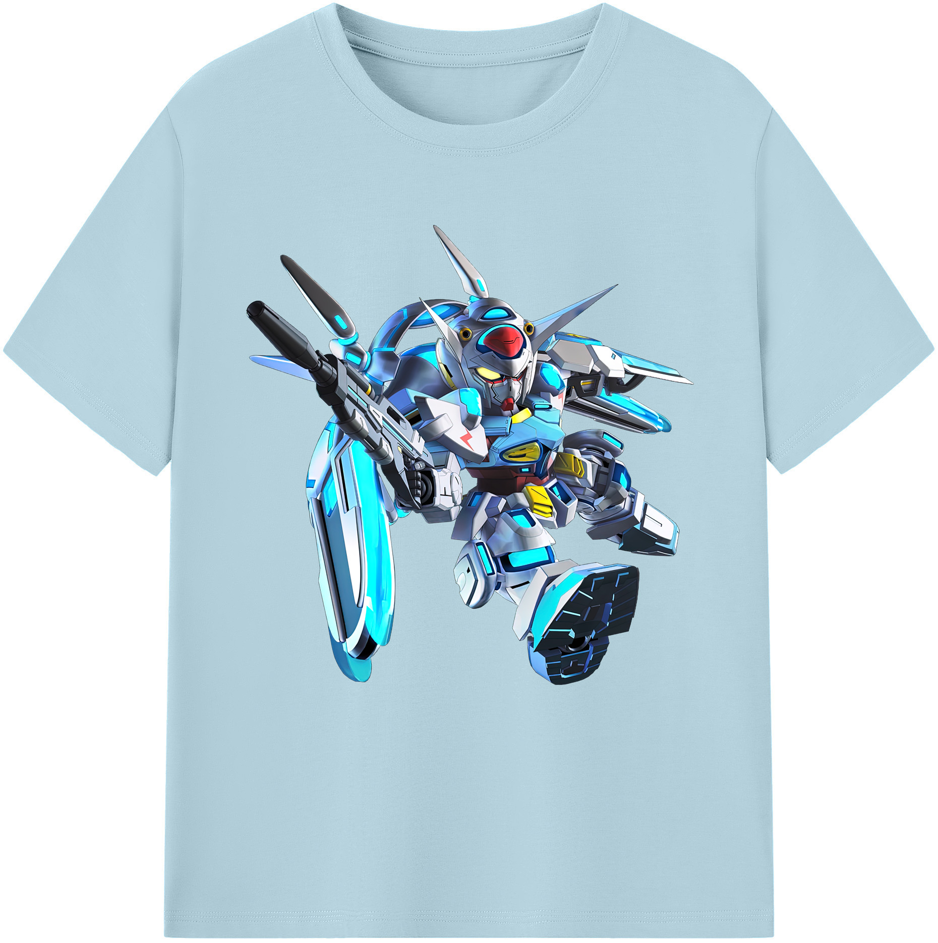 （画像用） 機動戦士ガンダム Mobile Suit Gundam 綿100％半袖Tシャツ（フロントプリント）